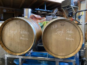 Lagerung in gebrauchten Barriques